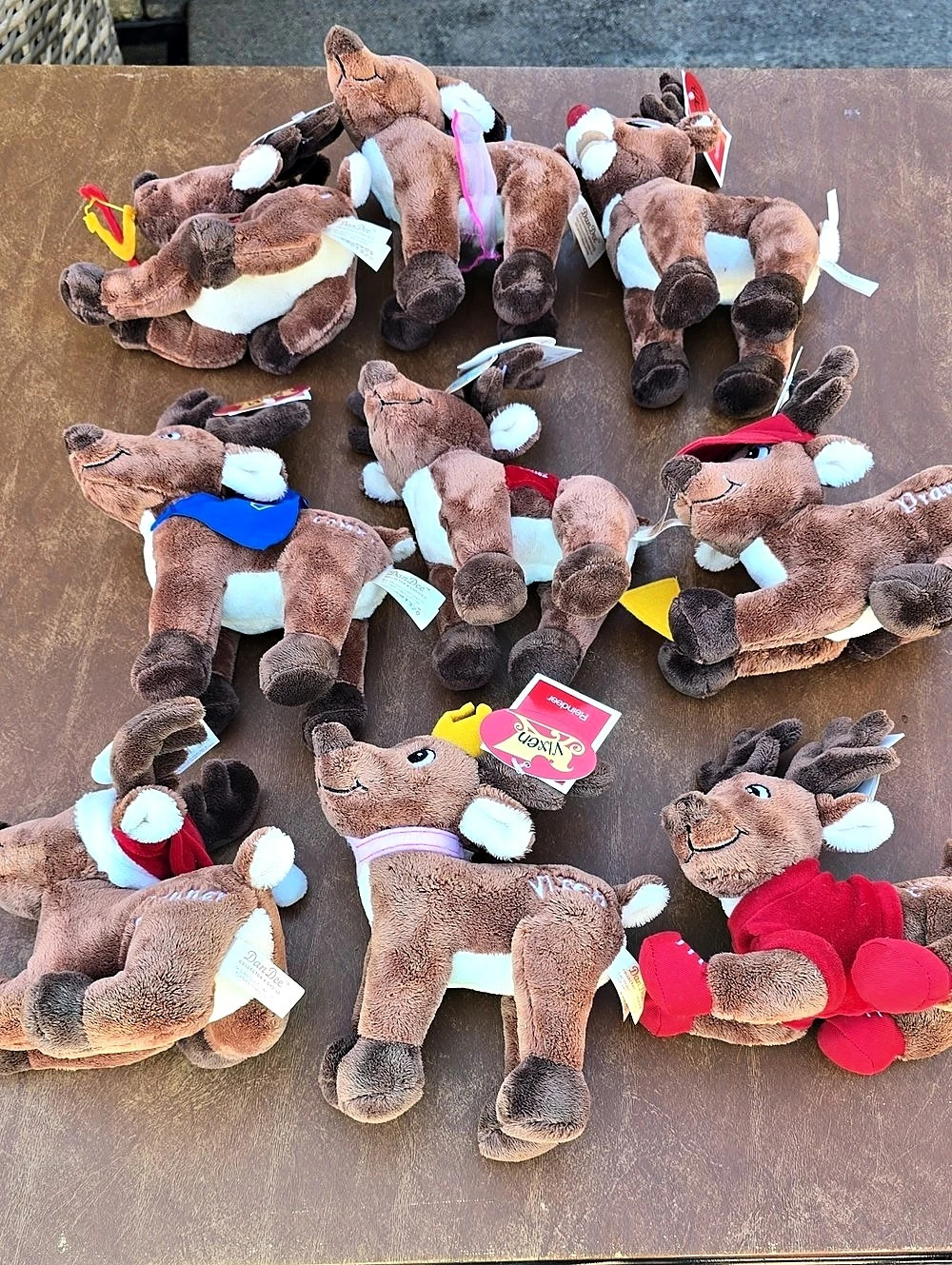 Dan Dee Collector's Choice Christmas Reindeer Plush Assortment Set Of 9